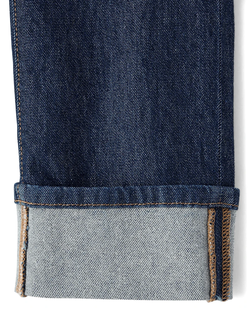 Boys Roll Cuff 90s Loose Jeans