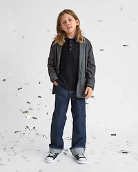 Boys Roll Cuff 90s Loose Jeans