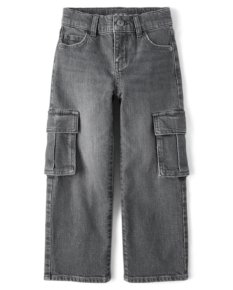 Kids Baggy Cargo Jeans