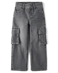 Kids Baggy Cargo Jeans