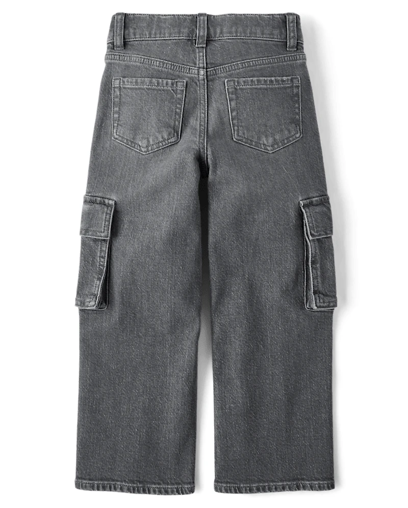 Jean cargo baggy pour enfants