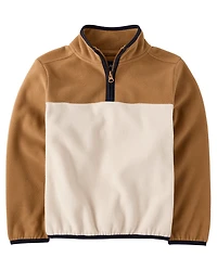 Boys Colorblock Microfleece Half Zip Pullover