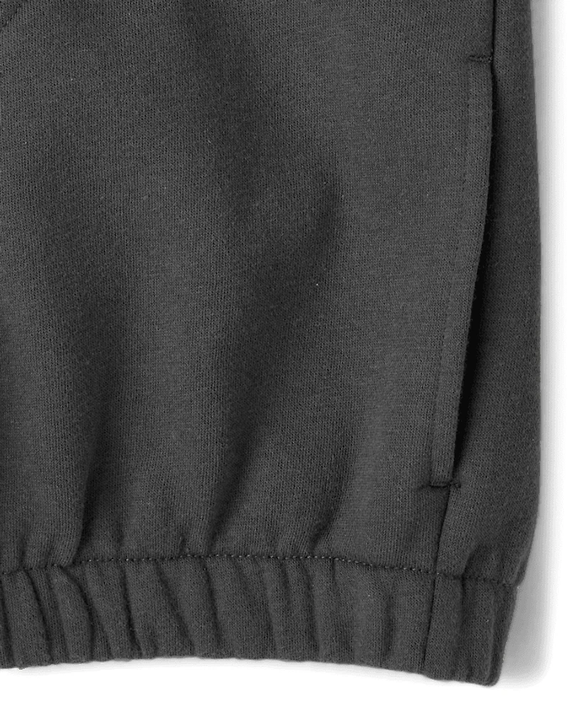 Kids Premium Fleece Utility Zip Up Hoodie