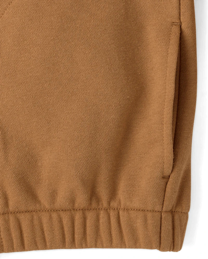 Kids Premium Fleece Utility Zip Up Hoodie