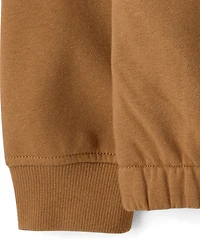 Boys Premium Fleece Utility Zip Up Hoodie