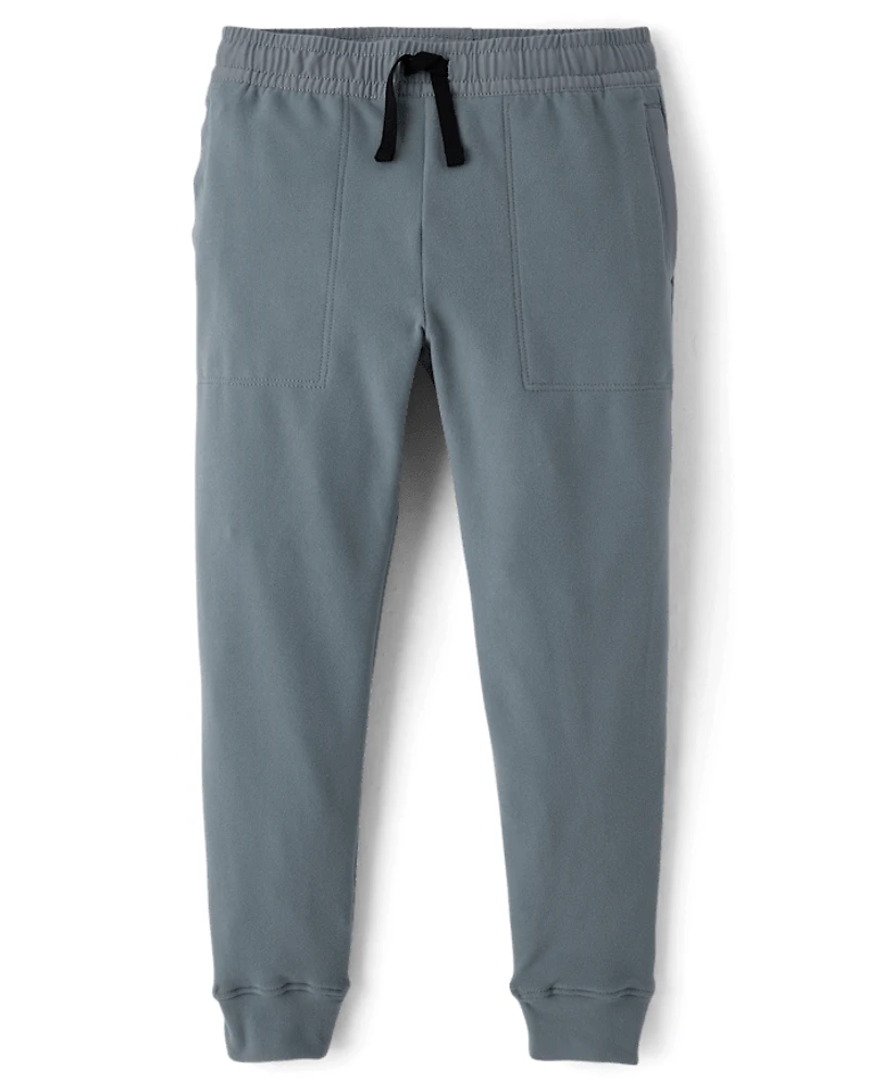 Boys Stretch Cozy Microfleece Jogger Pants