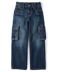 Boys Baggy Cargo Jeans