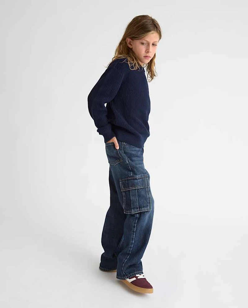 Boys Baggy Cargo Jeans