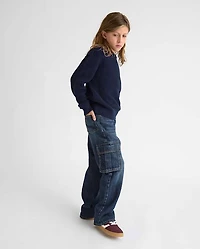 Boys Baggy Cargo Jeans
