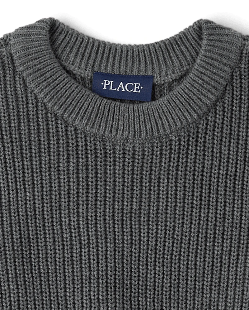 Boys Shaker Stitch Sweater