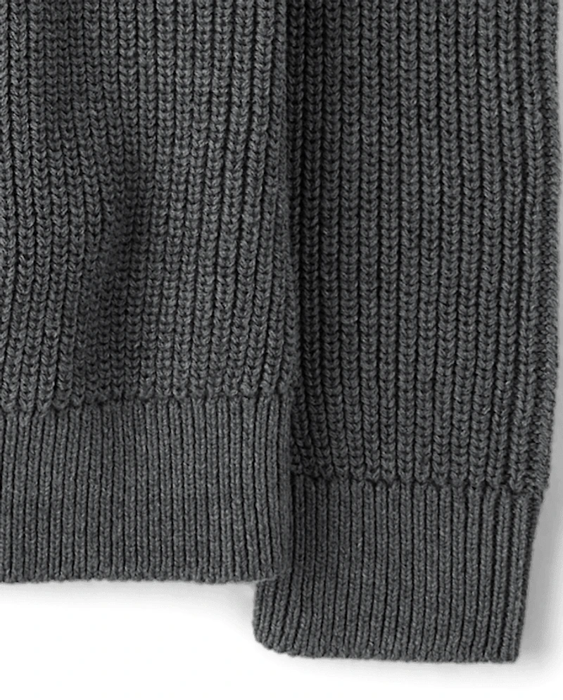 Boys Shaker Stitch Sweater