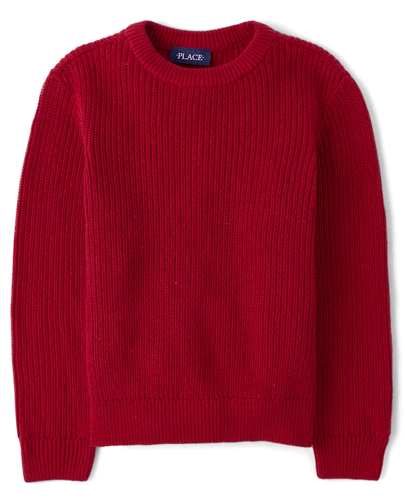 Boys Shaker Stitch Sweater