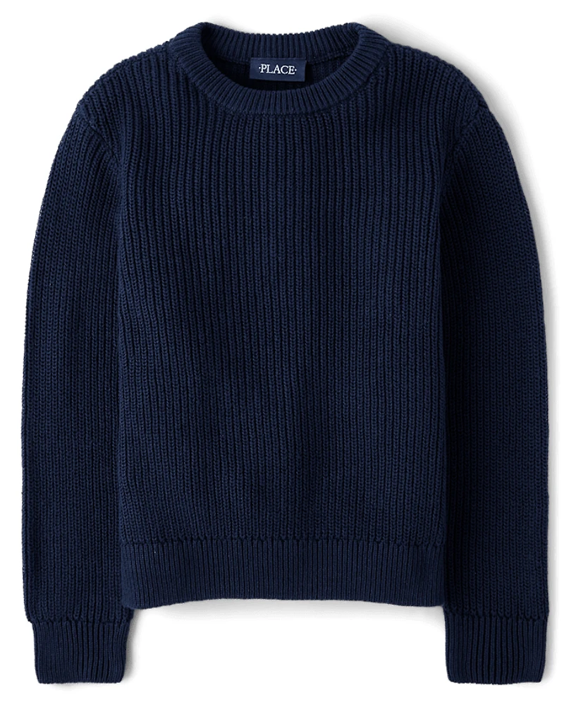 Boys Shaker Stitch Sweater