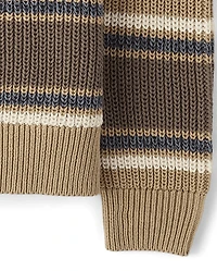 Pull rayé épais pour garçon