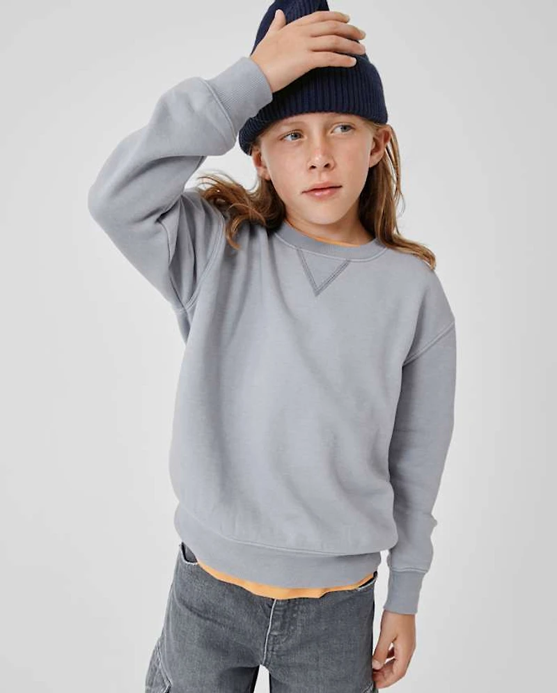 Kids Garment Dyed Premium Fleece Sweatshirt