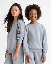 Kids Garment Dyed Premium Fleece Sweatshirt