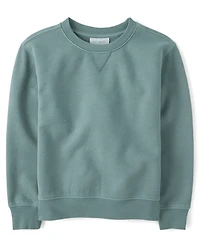 Kids Garment Dyed Premium Fleece Sweatshirt