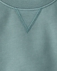 Kids Garment Dyed Premium Fleece Sweatshirt