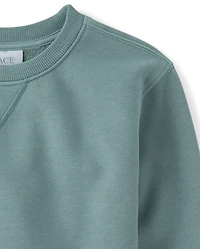 Kids Garment Dyed Premium Fleece Sweatshirt