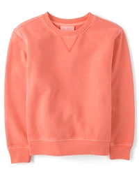 Kids Garment Dyed Premium Fleece Sweatshirt