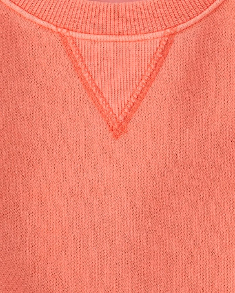 Kids Garment Dyed Premium Fleece Sweatshirt