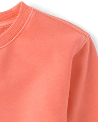 Kids Garment Dyed Premium Fleece Sweatshirt
