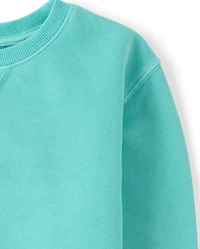 Kids Garment Dyed Premium Fleece Sweatshirt