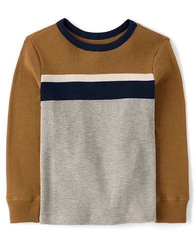 Boys Colorblock Thermal Top