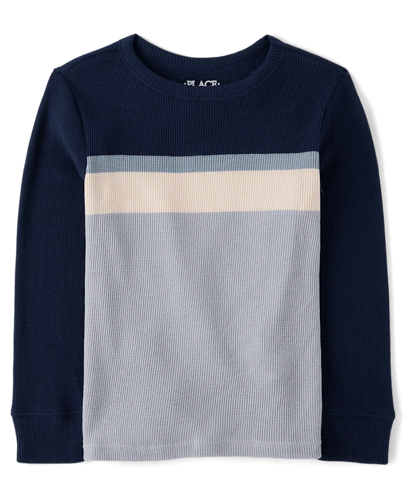 Boys Colorblock Thermal Top