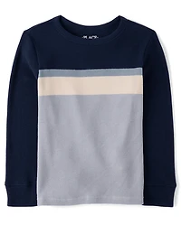 Boys Colorblock Thermal Top