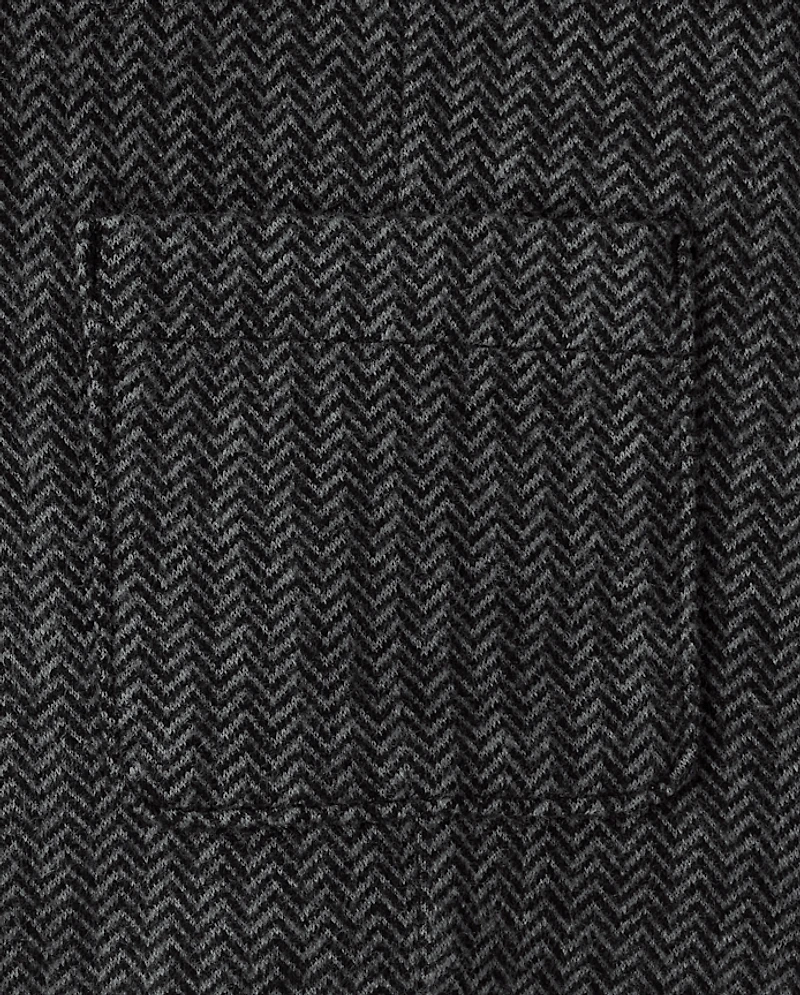 Boys Herringbone Luxe Cozy Knit Blazer