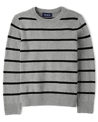 Boys Lightweight Striped Sweater