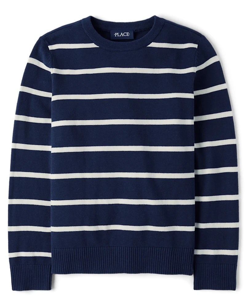 Boys Lightweight Striped Sweater