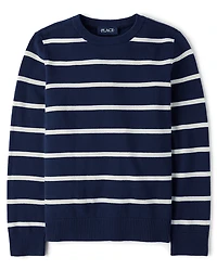 Boys Lightweight Striped Sweater