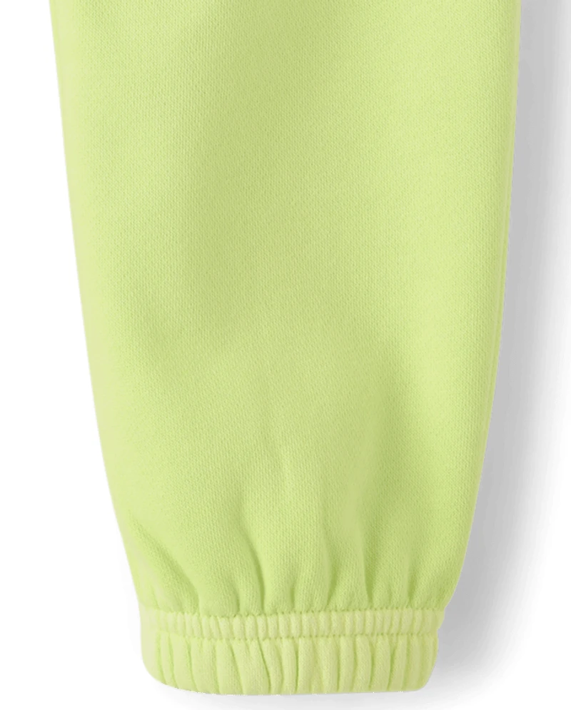 Baby And Toddler Garment Dyed Premium Fleece Jogger Pants