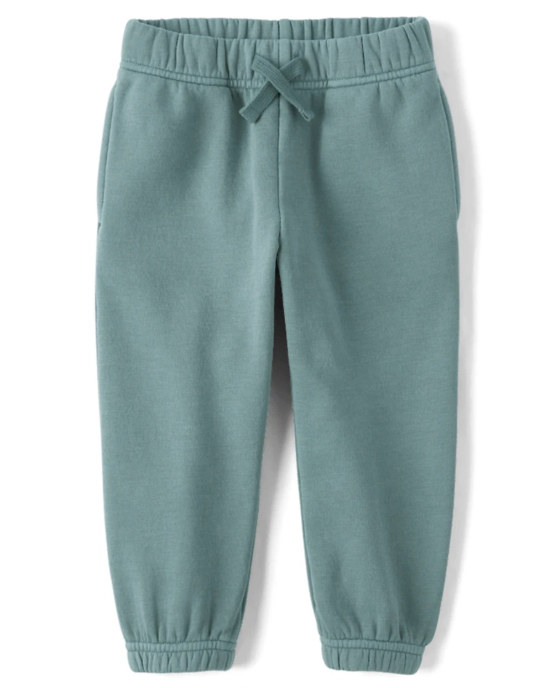 Baby And Toddler Garment Dyed Premium Fleece Jogger Pants