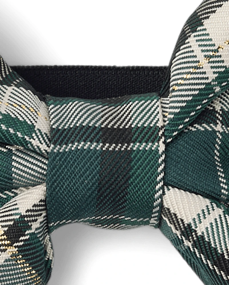 Baby And Toddler Girls Plaid Satin Bow Headwrap