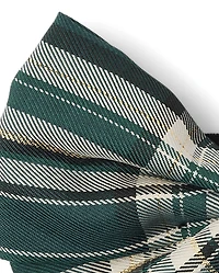Bandeau à nœud en satin carreaux pour bébés et petites filles