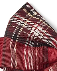 Baby And Toddler Girls Plaid Satin Bow Headwrap