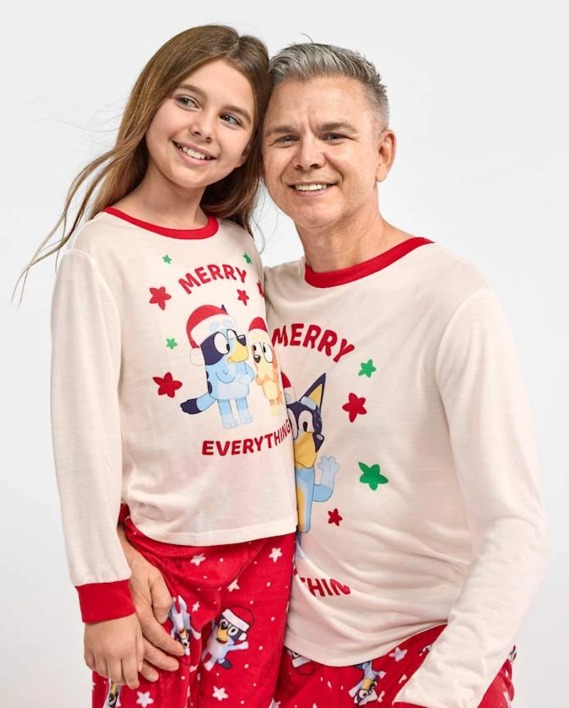 Mens Matching Family Bluey™ Merry Everything Pajamas