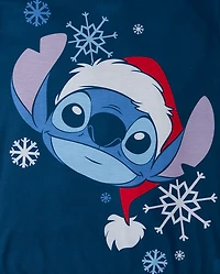 Mens Matching Family Stitch™ Santa Hat Pajamas