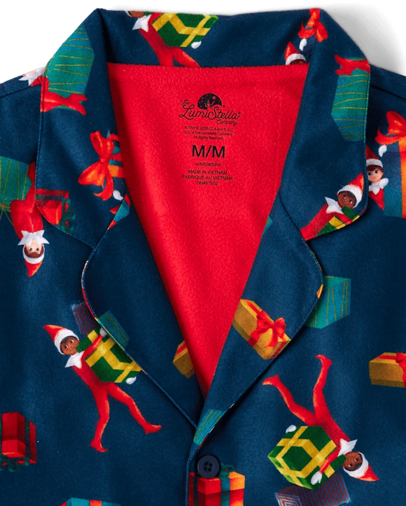 Adult Matching Family The Elf On Shelf™ Button Front Pajamas