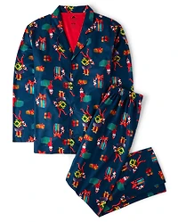 Adult Matching Family The Elf On Shelf™ Button Front Pajamas