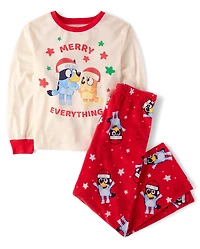 Kids Matching Family Bluey™ Merry Everything Pajamas