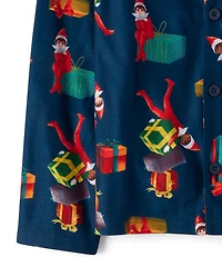 Kids Matching Family The Elf On Shelf™ Button Front Pajamas
