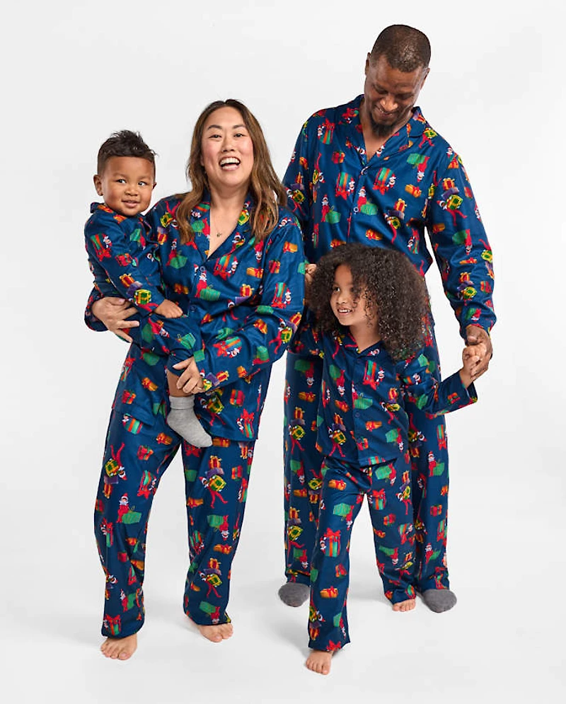 Kids Matching Family The Elf On Shelf™ Button Front Pajamas