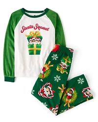 Kids Matching Family The Elf On Shelf™ Santa Squad Pajamas