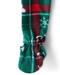 Baby And Toddler Matching Family Mickey Mouse™ Holiday Footed One Piece Pajamas