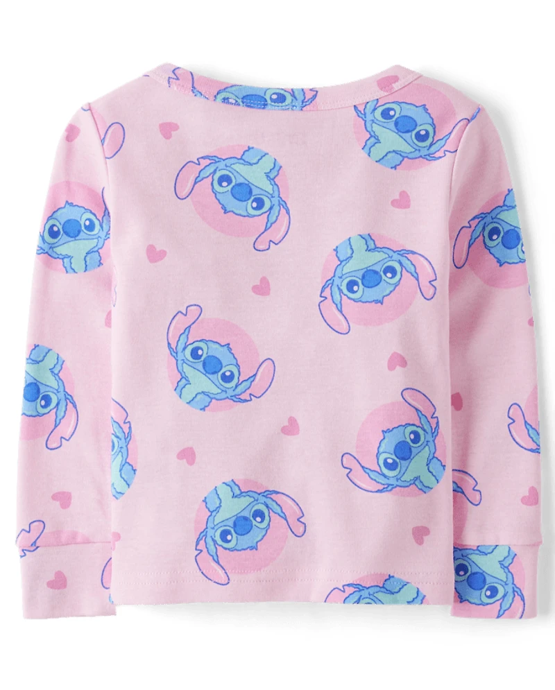 Baby And Toddler Girls Stitch™ Snug Fit Cotton Pajamas