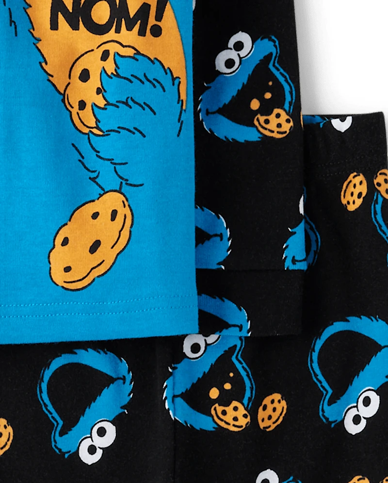 Baby And Toddler Boys Cookie Monster™ Snug Fit Cotton Pajamas